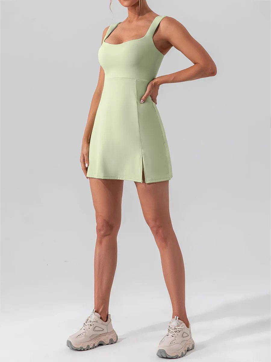 Women Summer Mini Romper Dress Workout Tennis Active Sports Athleisure Outfits