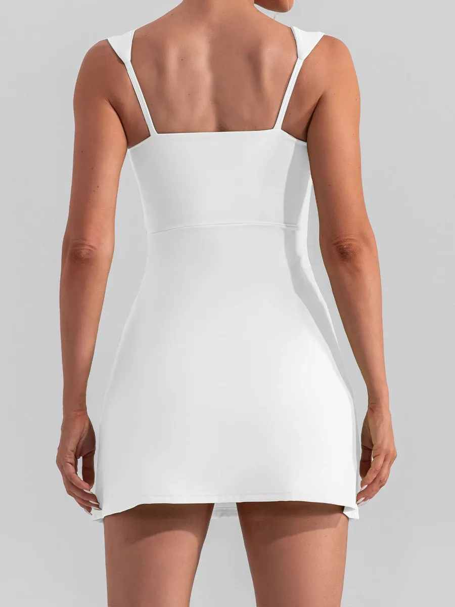 Women Summer Mini Romper Dress Workout Tennis Active Sports Athleisure Outfits