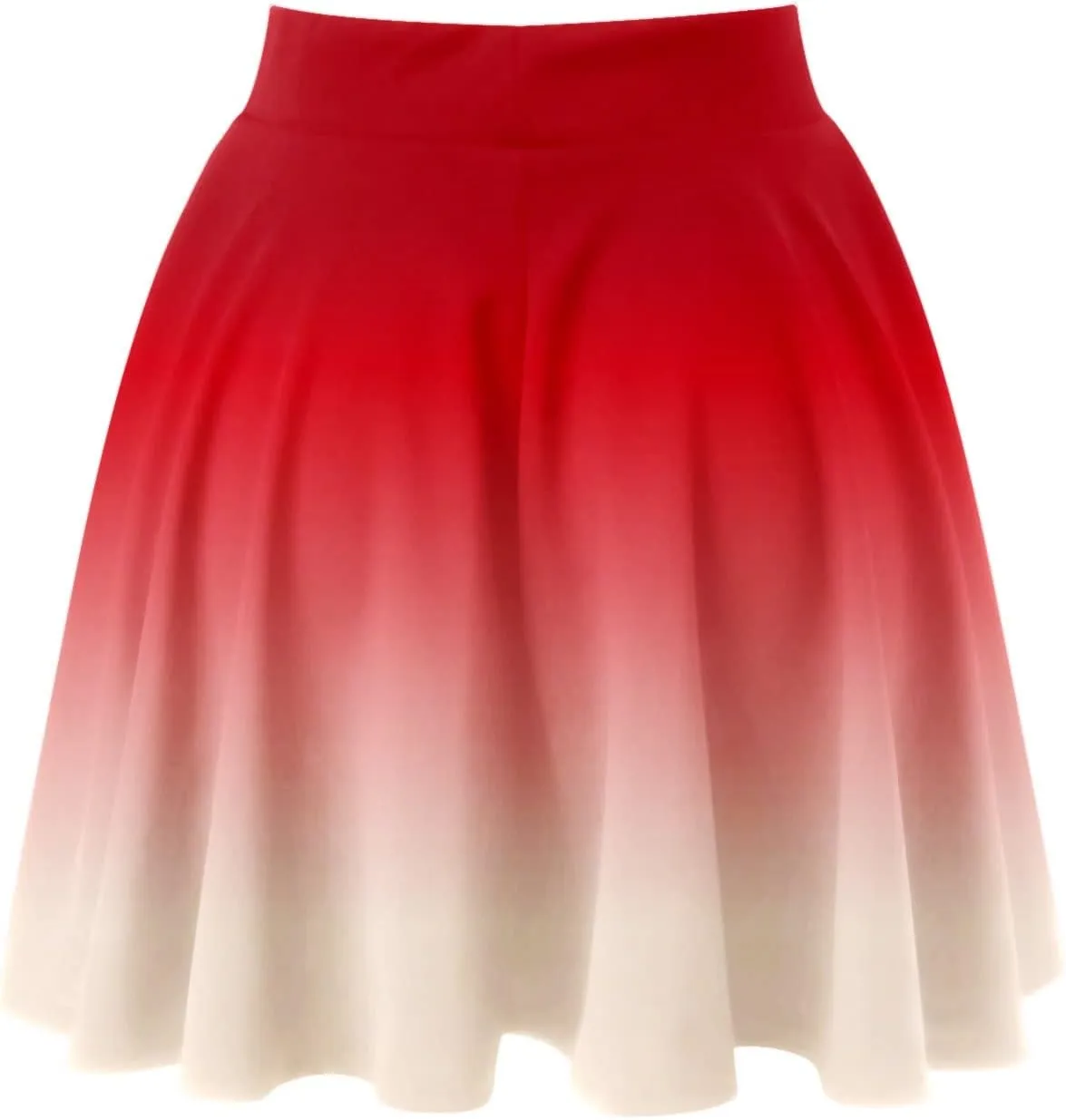 Women's A Line Midi Skirts Ruffles Solid Skirts Vintage Irregular Cute Holiday Elastic Skirt for Women Daily