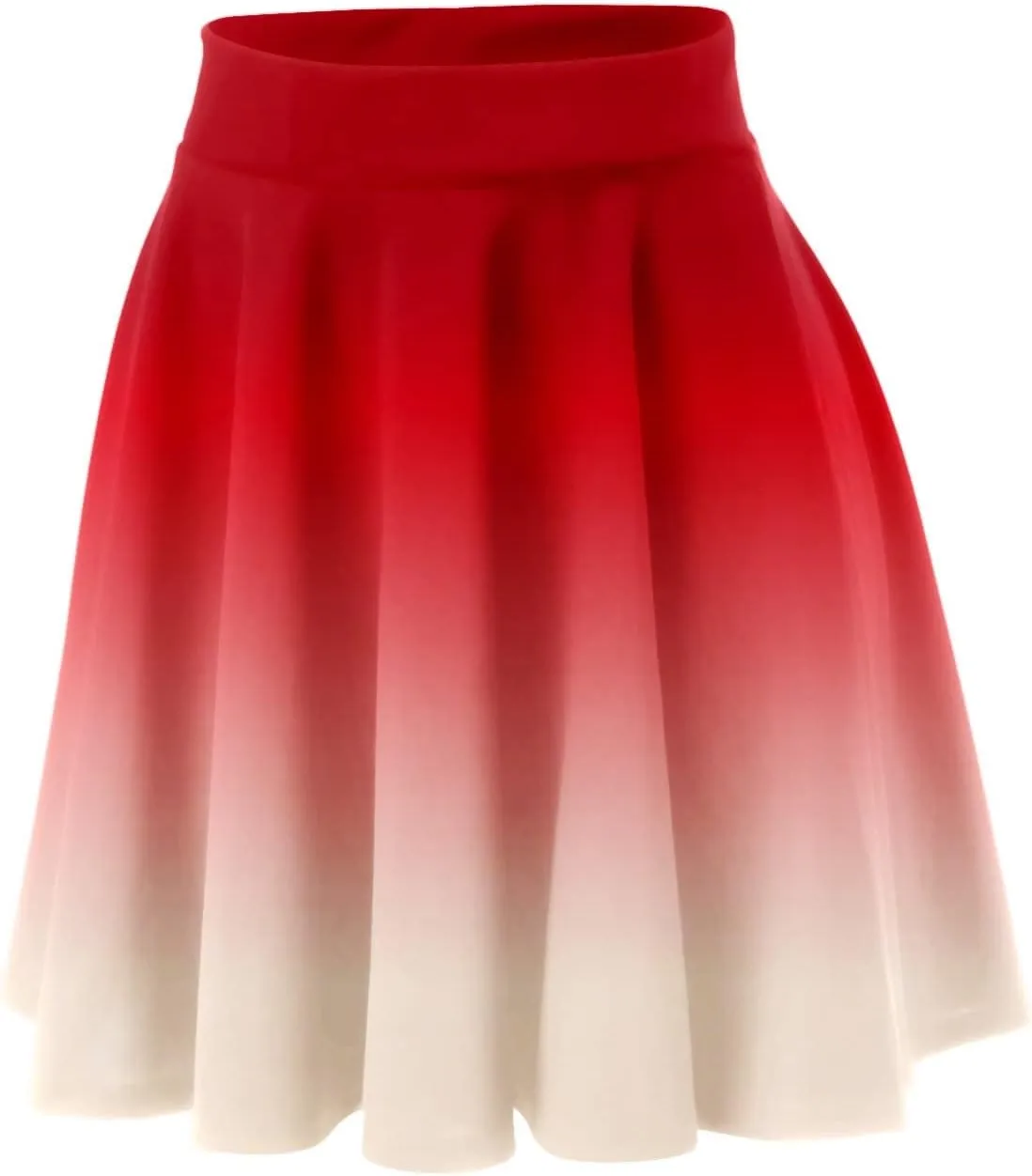 Women's A Line Midi Skirts Ruffles Solid Skirts Vintage Irregular Cute Holiday Elastic Skirt for Women Daily