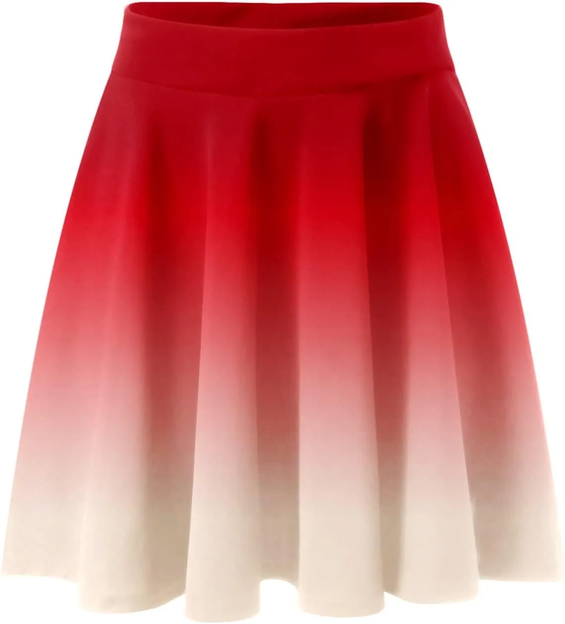 Women's A Line Midi Skirts Ruffles Solid Skirts Vintage Irregular Cute Holiday Elastic Skirt for Women Daily